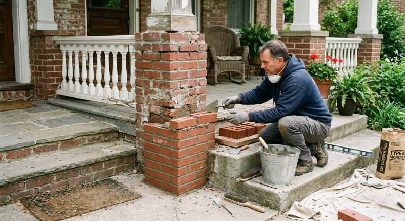 Porch Brick Repair