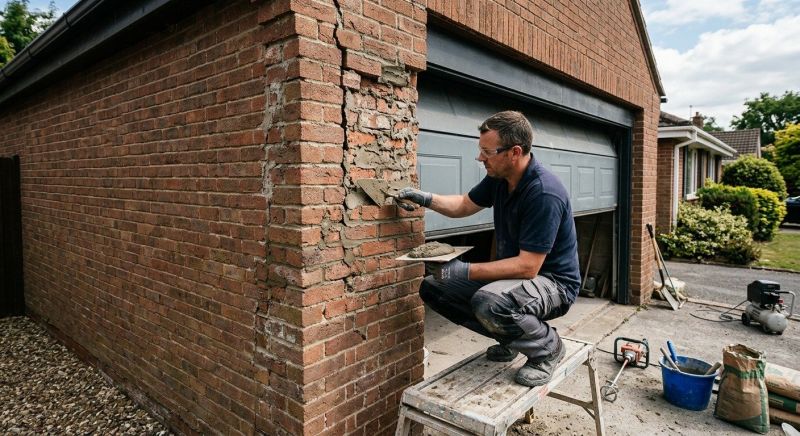 Our team working on Masonry Service projects in Jackson, TN