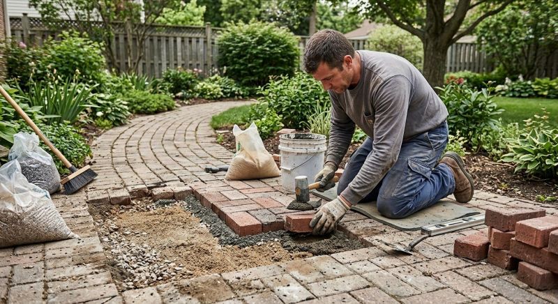 Brick Pathway Repair in Jackson, TN