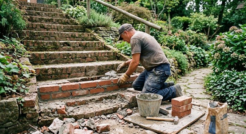 Brick Stairs Repair in Humboldt, TN