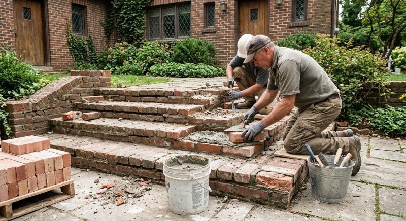 Brick Stairs Repair in Milan, TN