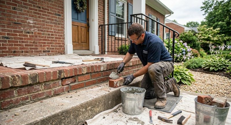 Brick Stairs Repair in Milan, TN