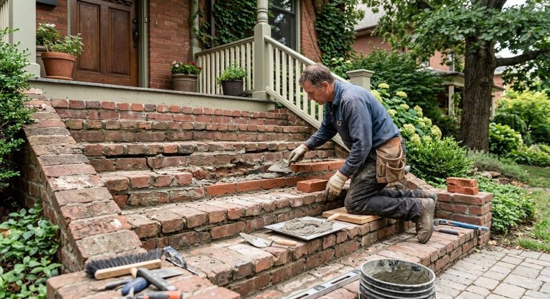 Brick Stairs Repair in Trenton, TN