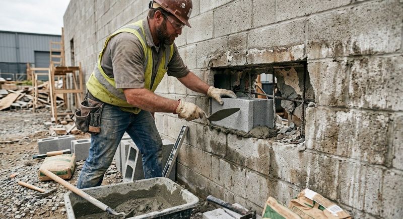 Cinder Block Repair in Jackson, TN