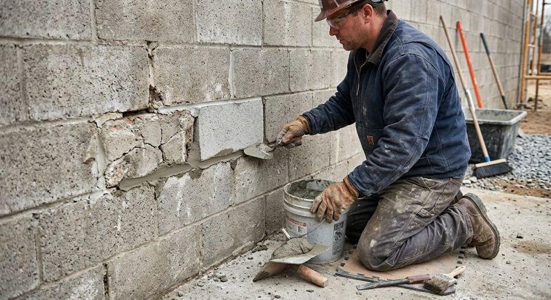 Concrete Block Repair in Crockett County, TN