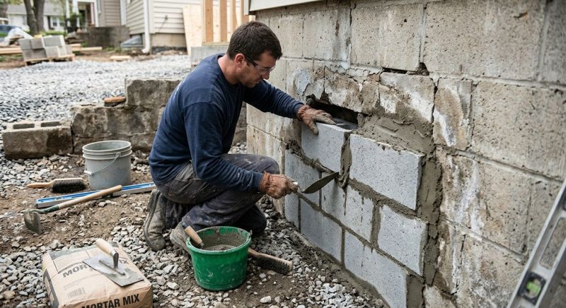 Concrete Block Repair in Crockett County, TN