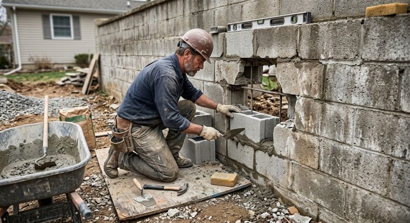 Masonry Wall Repair in Jackson, TN