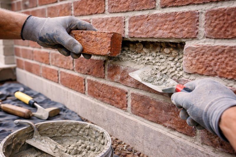 Porch Brick Repair in Jackson, TN