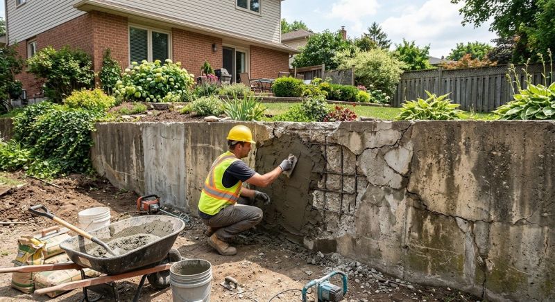 Retaining Wall Repair in Milan, TN
