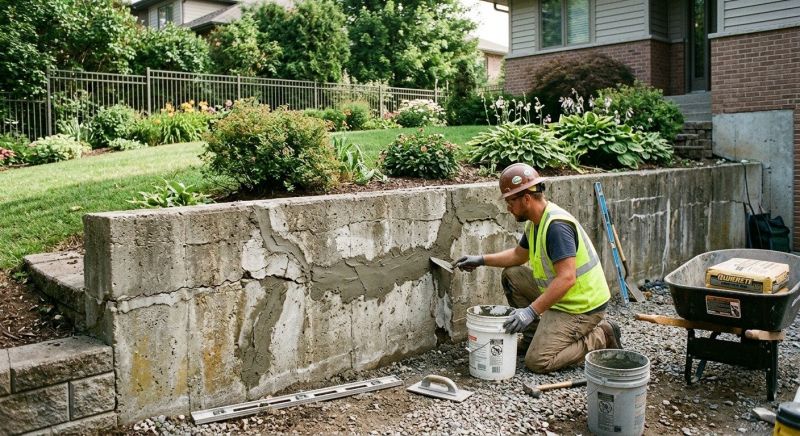 Retaining Wall Repair in Milan, TN