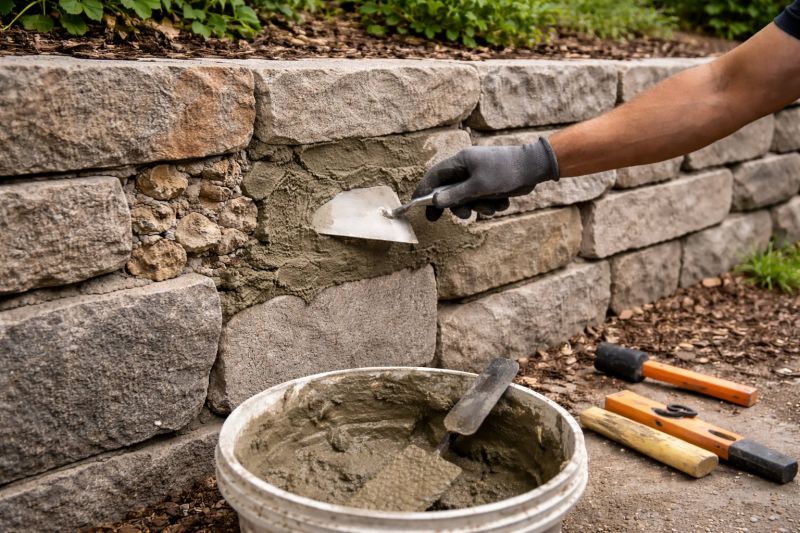 Rock Wall Repair in Jackson, TN