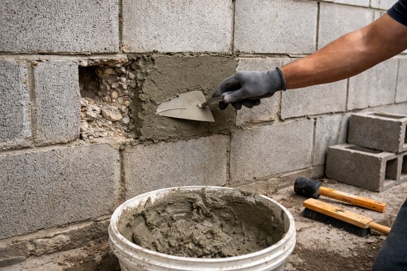 Concrete Block Repair in Milan, TN